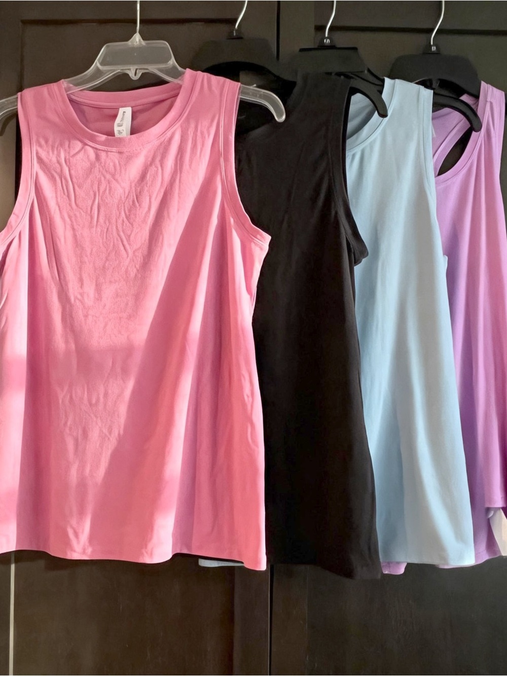 Athleta Sleeveless Tank Tops Bundle of 4 Size Small Pink Blue Black Purple